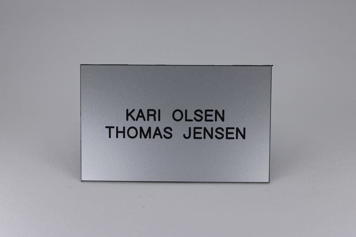 Std postkasseskilt Sandbergkassen, aluminium imitasjon
