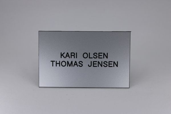 Hovedbilde Std postkasseskilt Sandbergkassen, aluminium imitasjon