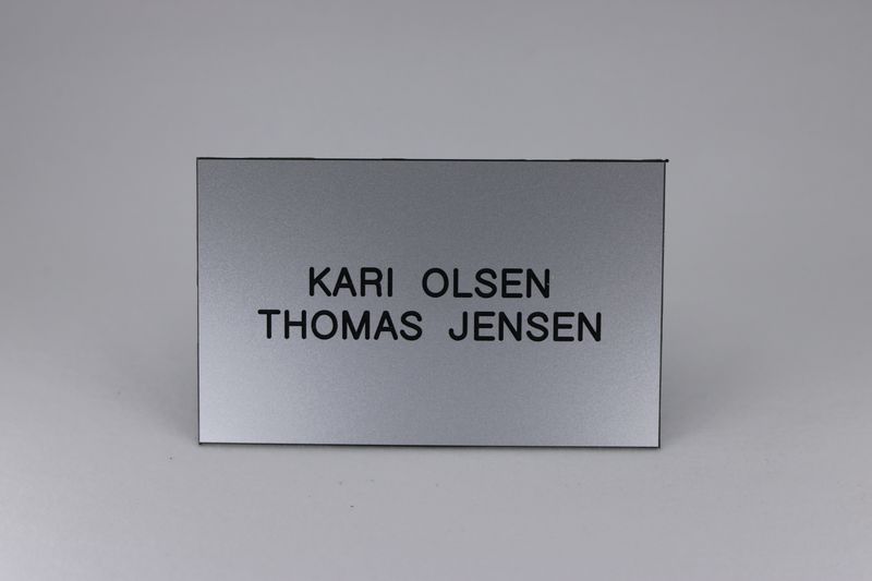 Postkasseskilt Sandbergkassen standard, aluminium imitasjon